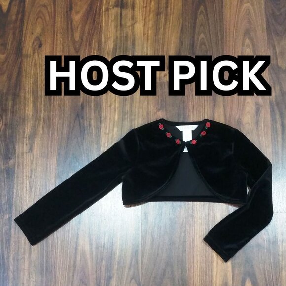 George Other - 🎀Girls' George Black Velvet Shrug, size 4T, EUC   🎀$5 or 5 for $10   HOST PICK